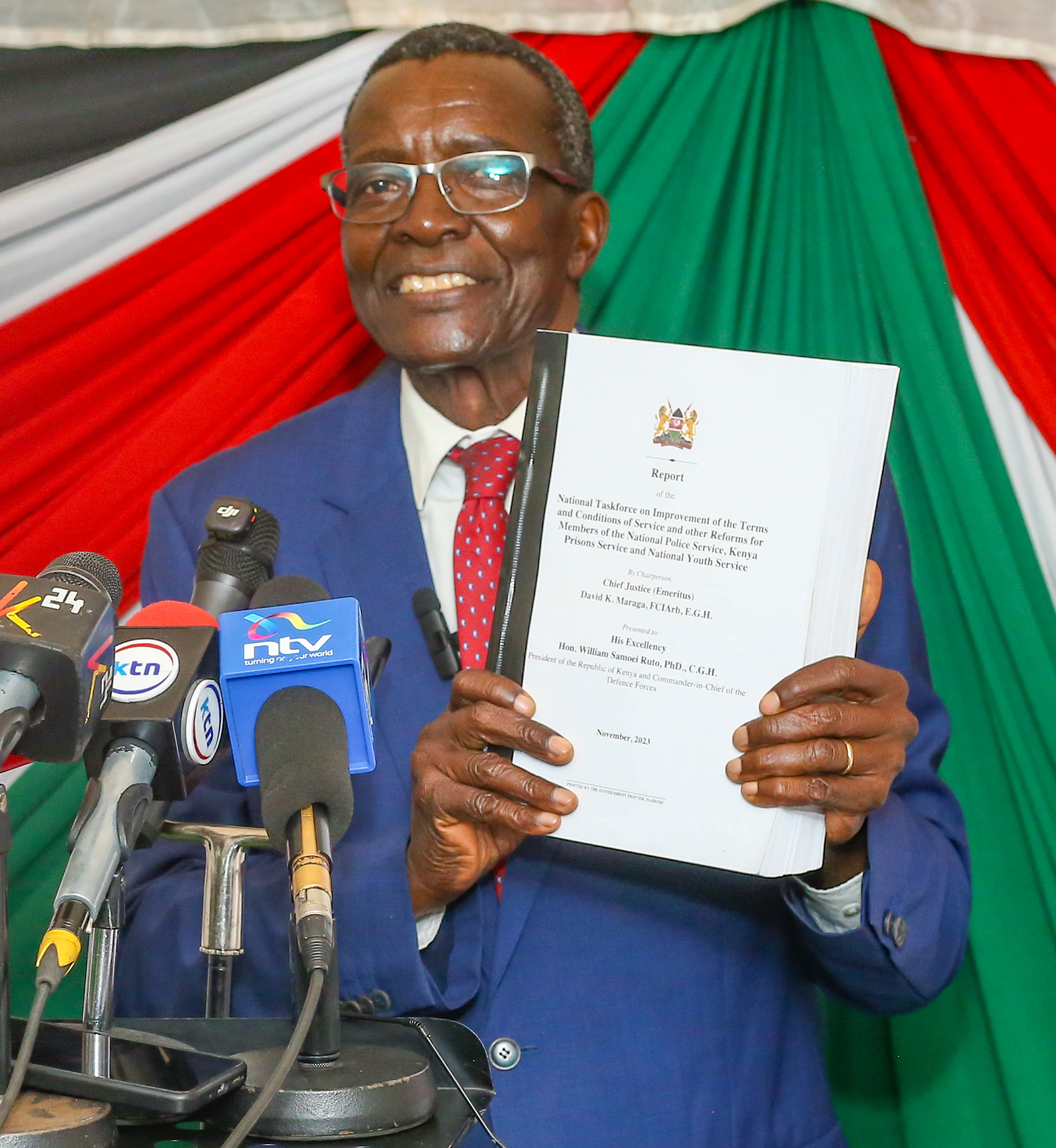 MARAGA RELEASES TASKFORCE  REPORT ON POLICE REFORMS